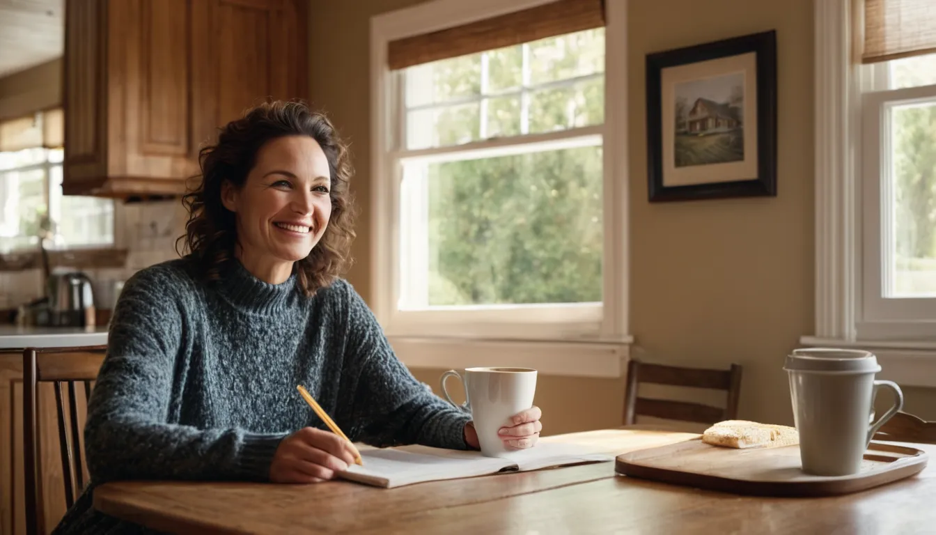 A homeowner reviewing a written septic estimate at the kitchen table in the Tinton Falls area